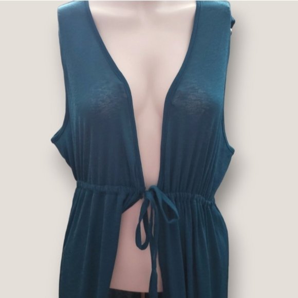 SOLD- Cover Me- Beach Longline Cover-up  Size Large- NWT - Picture 2 of 5